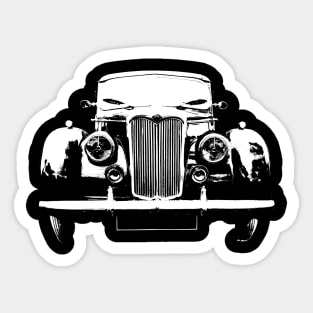 Riley Pathfinder 1950s British classic car monoblock white Sticker